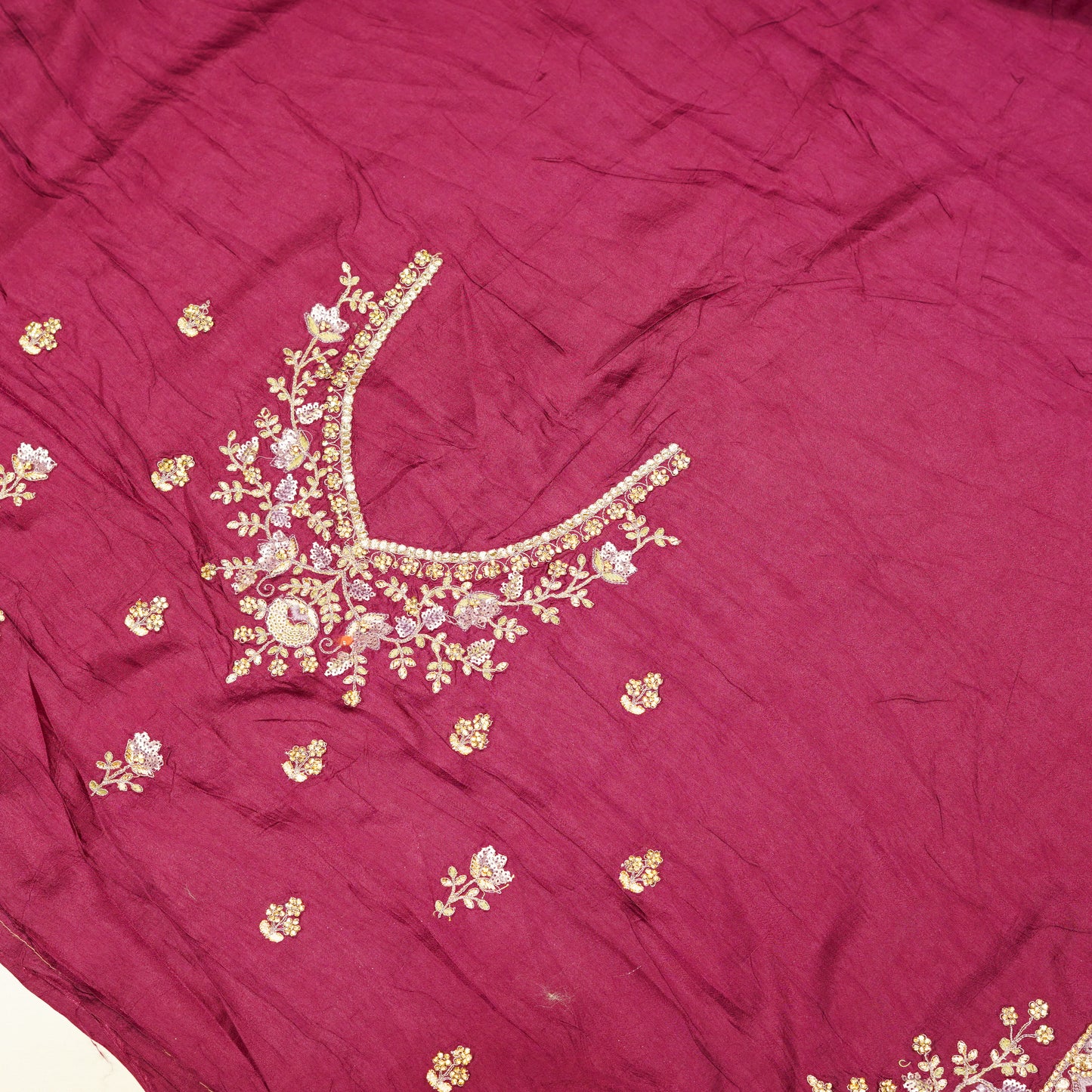Royal Lilac Jamawar Saree