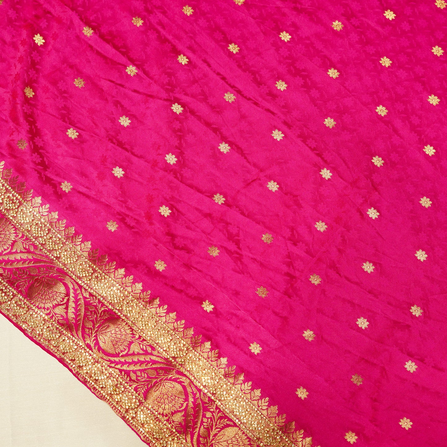 Royal Pink Banarasi Silk Saree