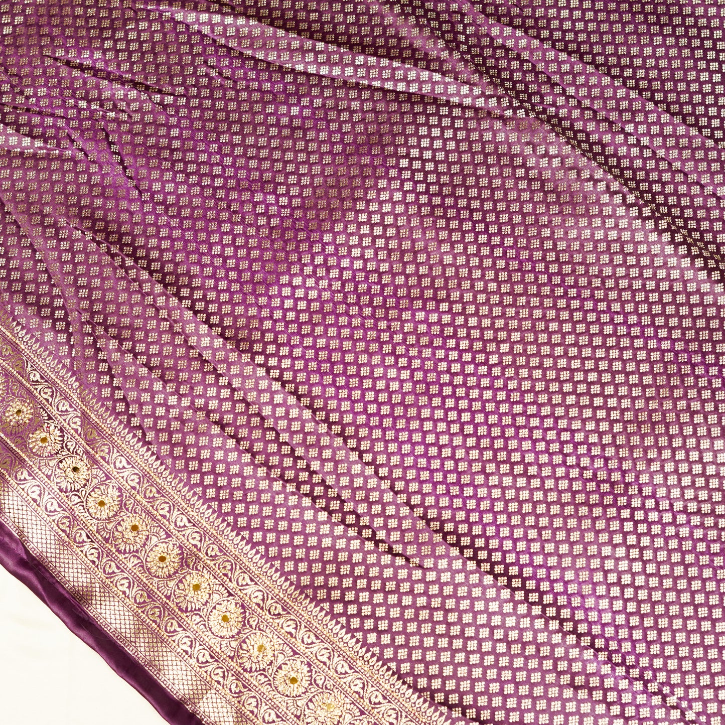 Luxury Purple Silk Saree