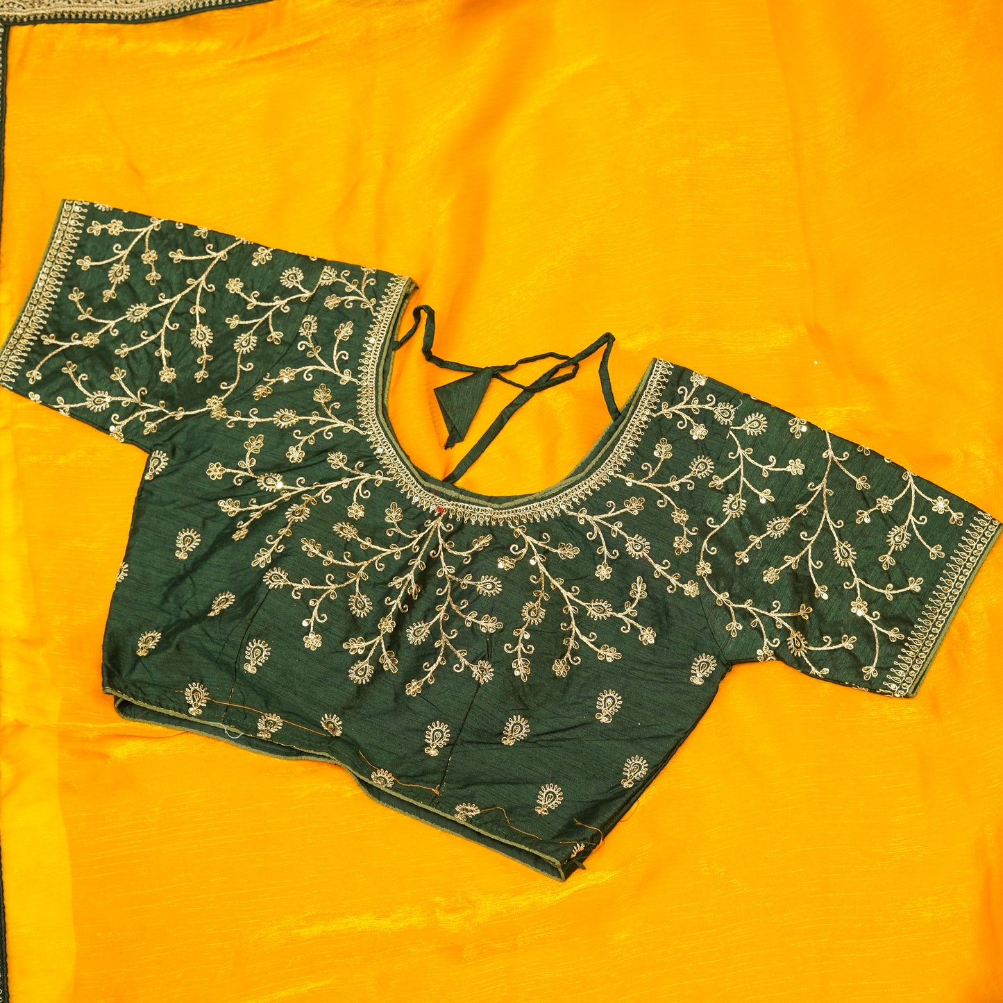 Yellow Designer Heavy Saree