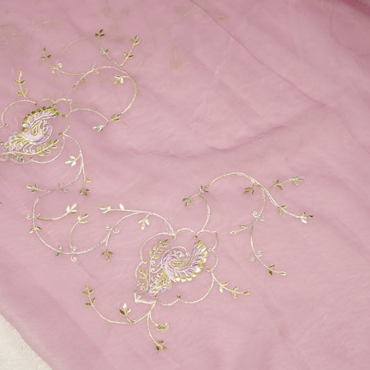 Light Pink Chiffon Saree