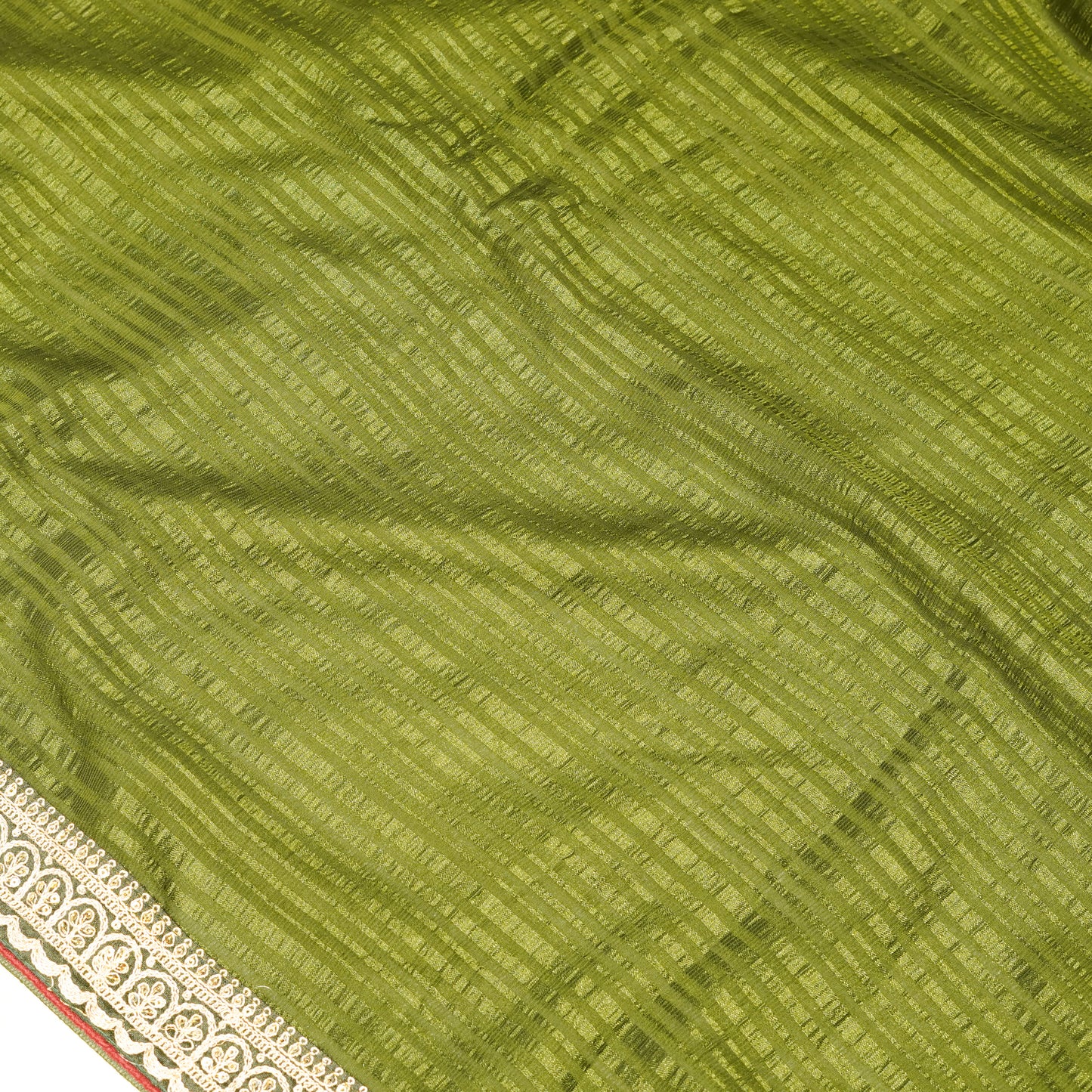 Bottle Green Sequin Saree