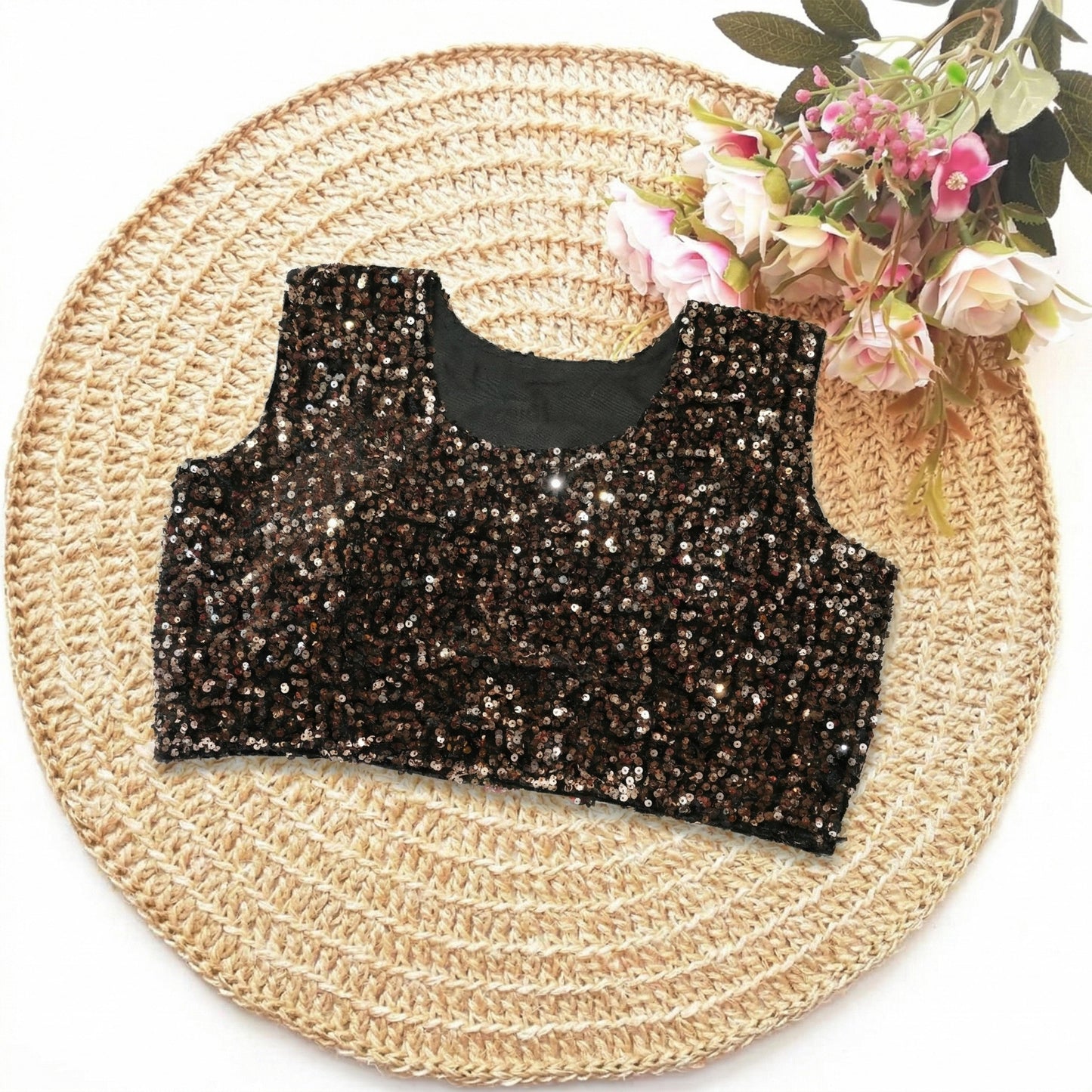 Brown Saree Frill Saree