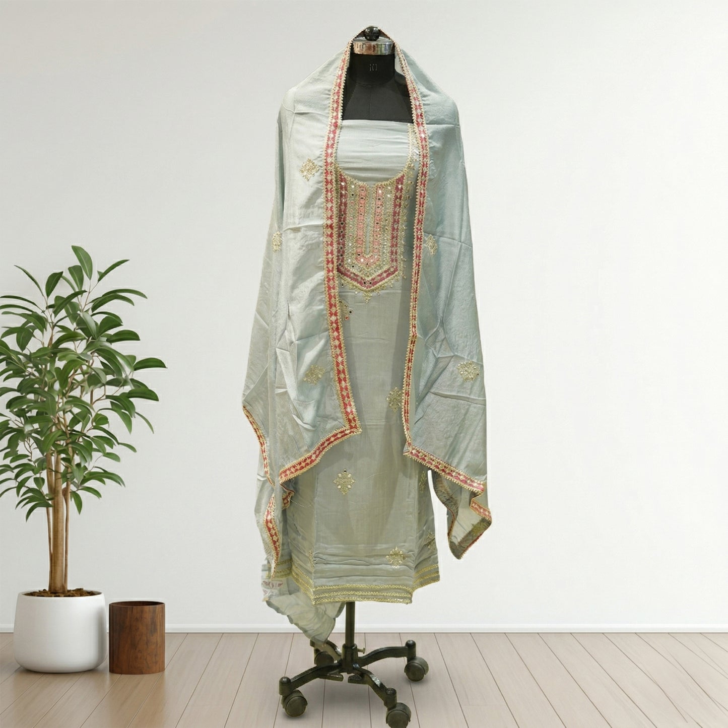 Powder Blue 3-Piece Suit Fabric