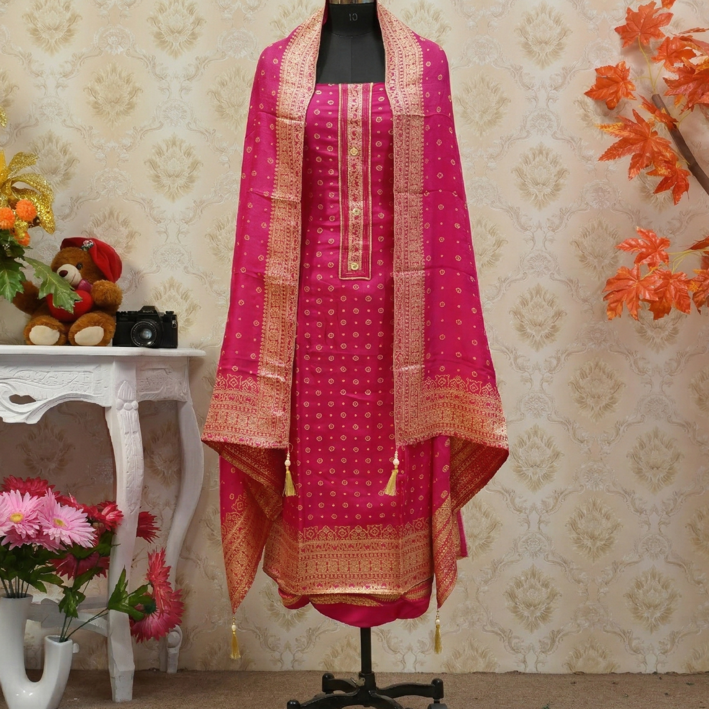Pure Crepe Silk 3-Piece Suit Fabric
