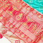 Turquoise Blue Zari  Saree