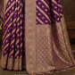 Luxury Purple Silk Saree