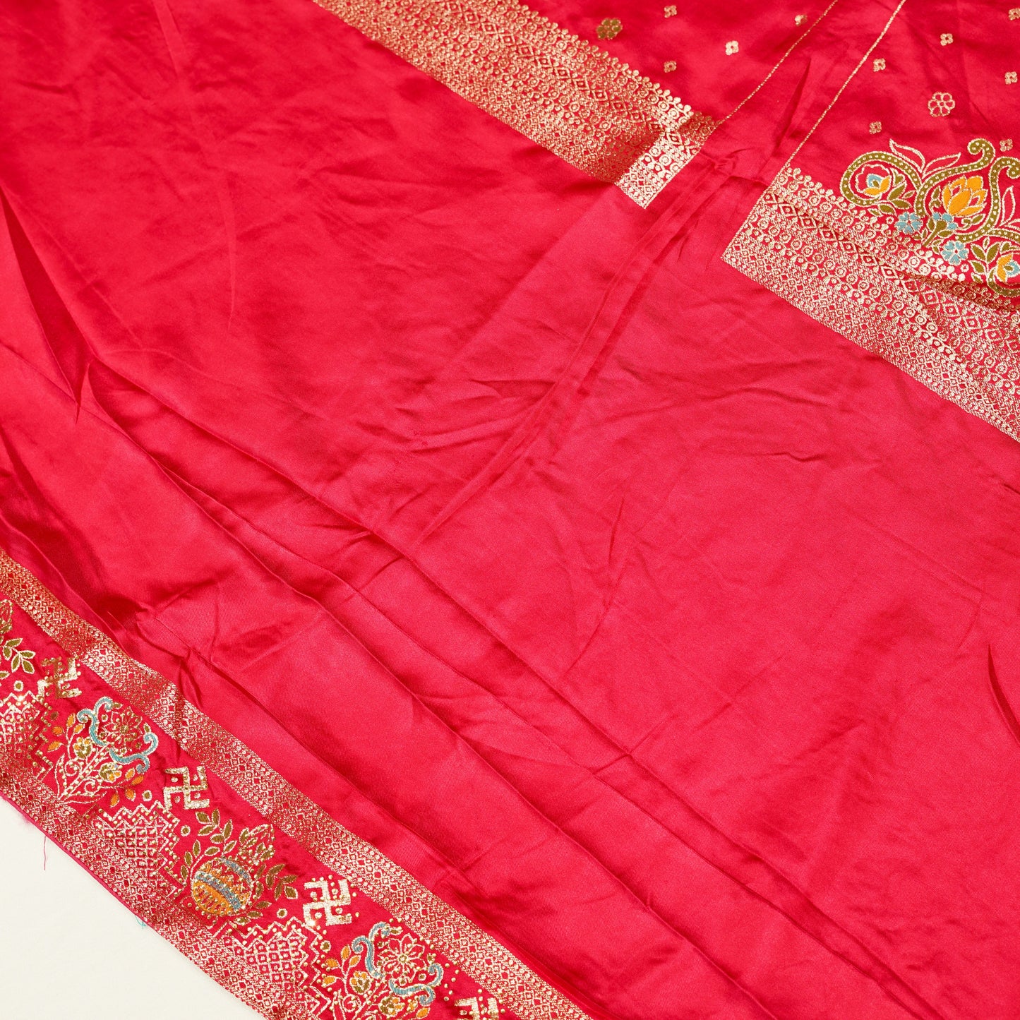 Turquoise Blue Zari  Saree