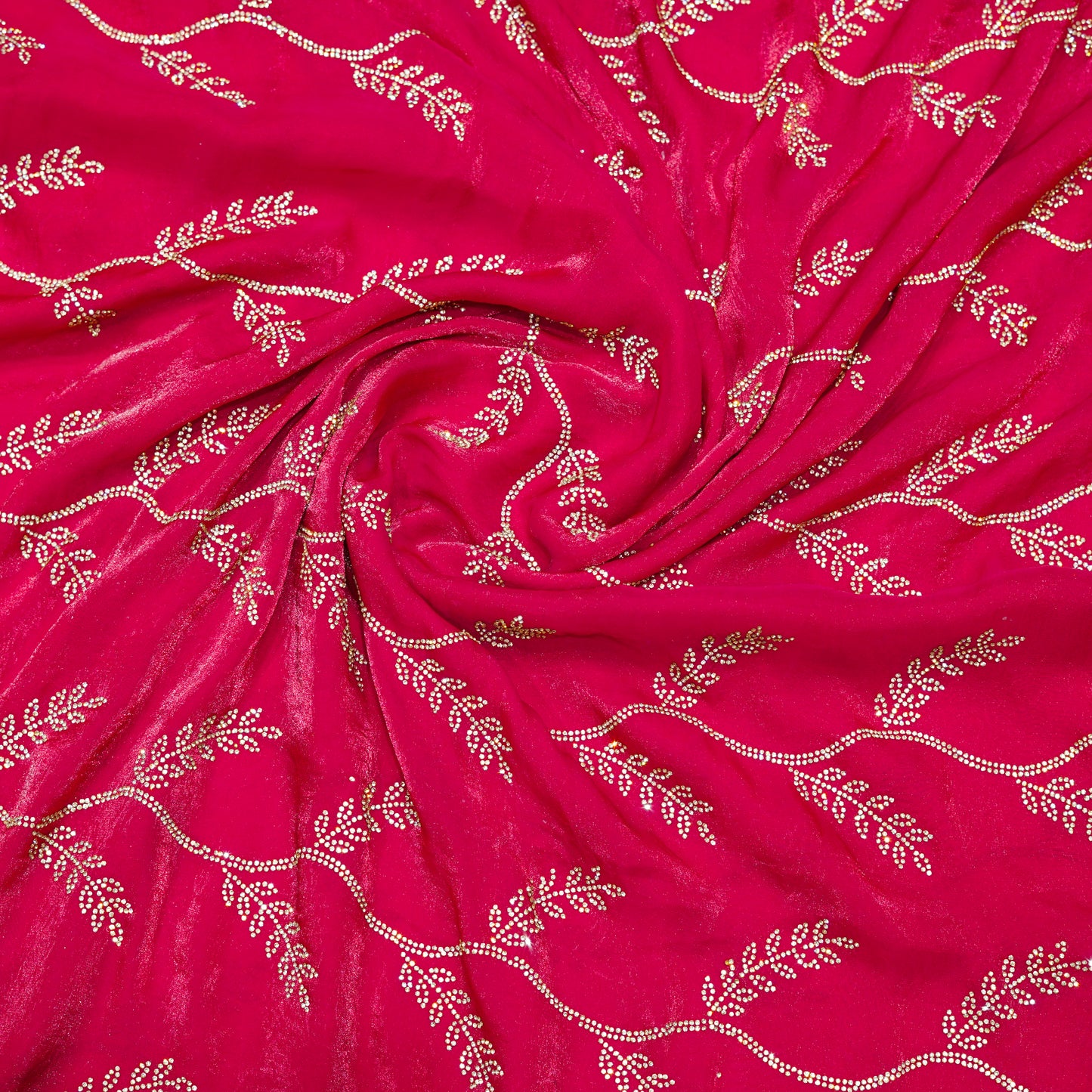Wine Red Georgette Saree