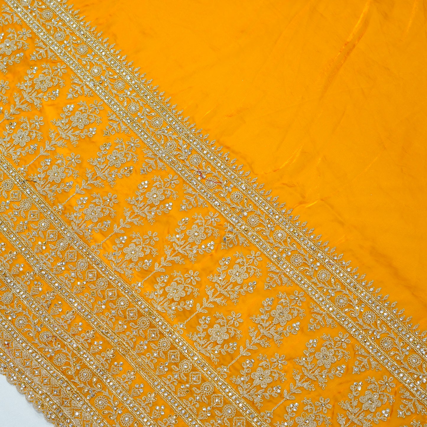 Mustard Yellow Simaya Georgette Saree