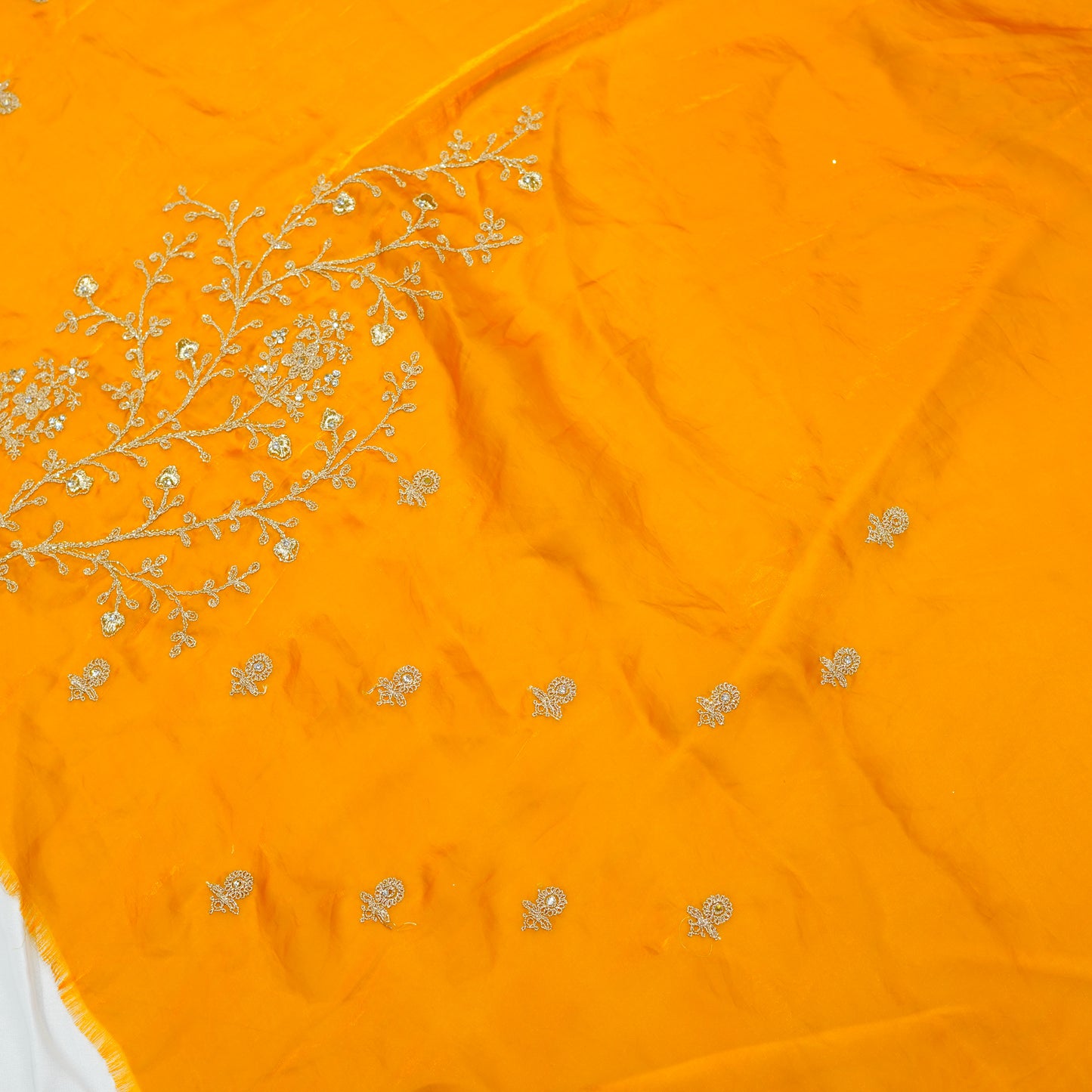 Mustard Yellow Simaya Georgette Saree