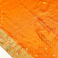 Royal Purple & Rust Orange Saree