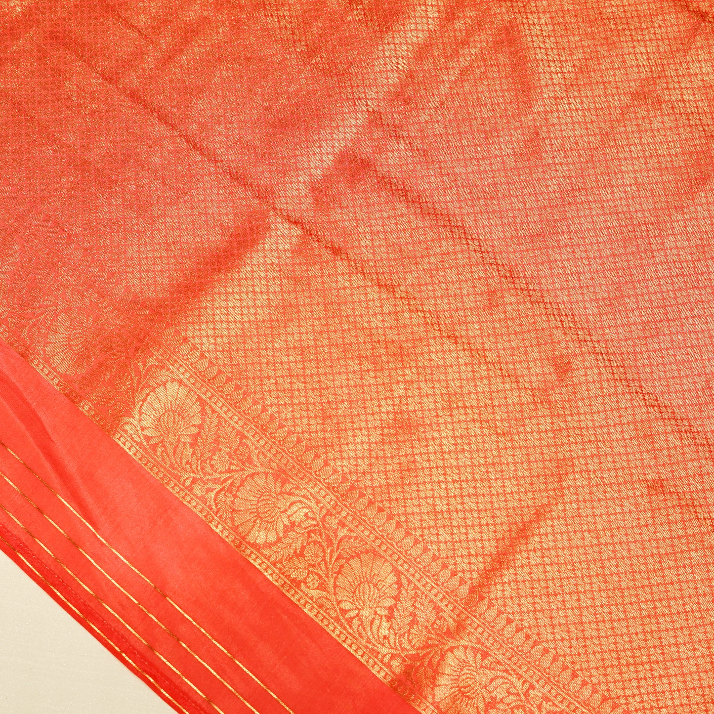 Premium Orange Dolla Silk Saree