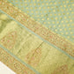 Mint Green Pure Crepe Silk Saree