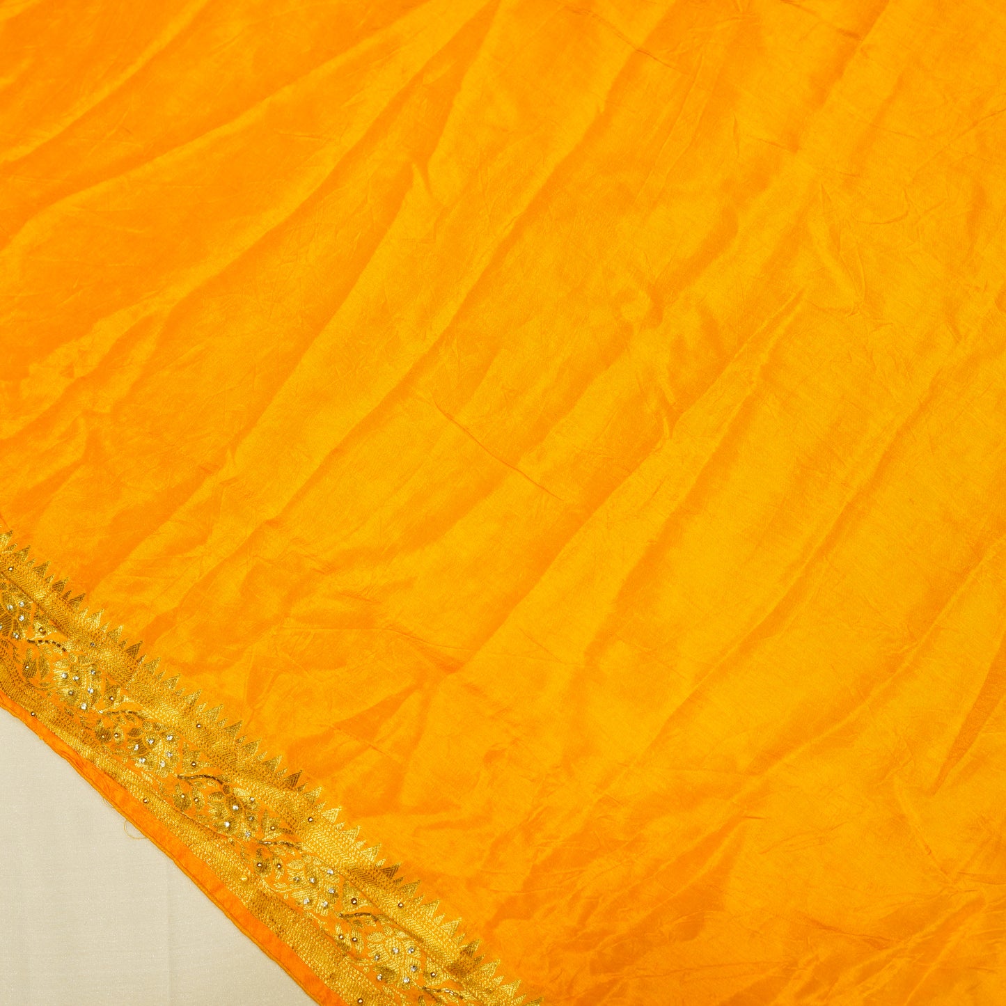 Royal Golden Yellow Matka Silk Saree