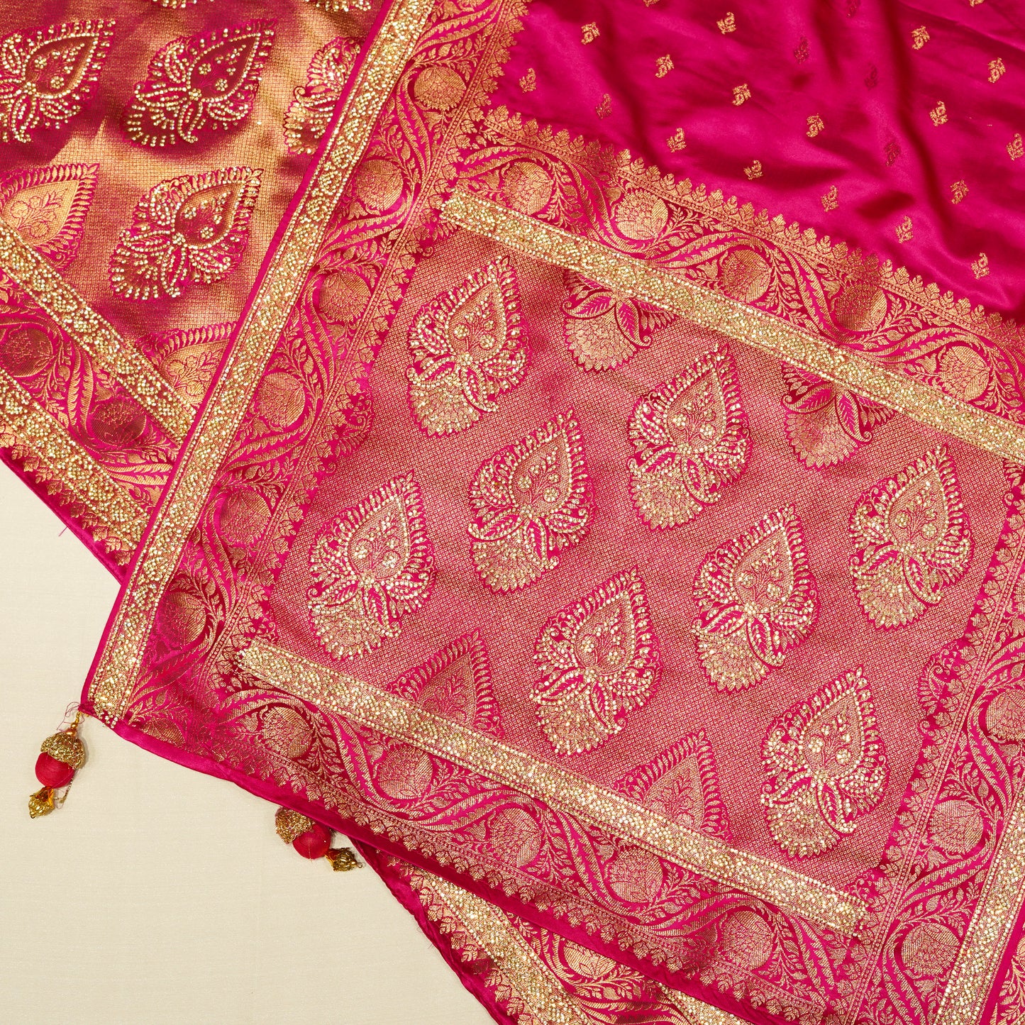 Royal Pink Banarasi Silk Saree