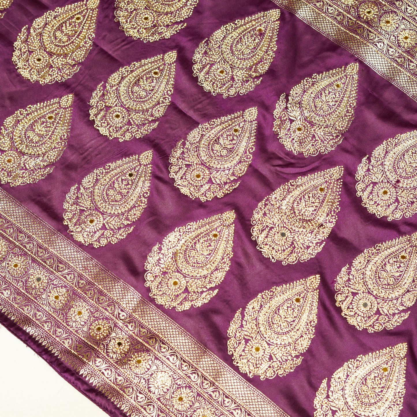 Luxury Purple Silk Saree