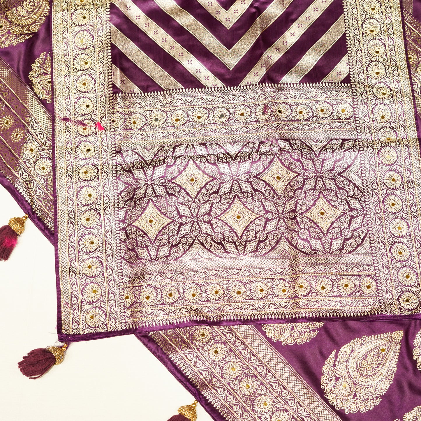 Luxury Purple Silk Saree