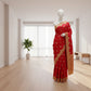 Elegant Red Crepe Saree