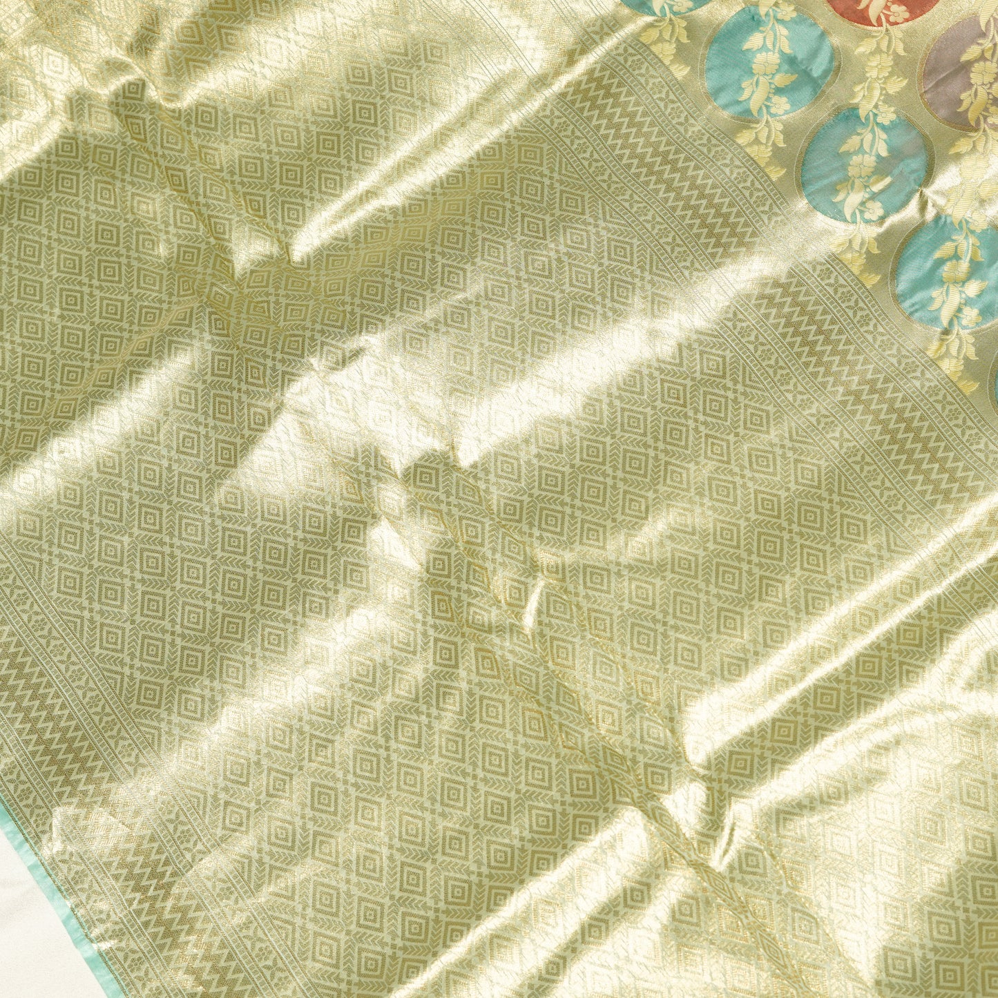 Mint Blue Patola Saree