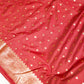 Maroon Semi Katan Silk Saree