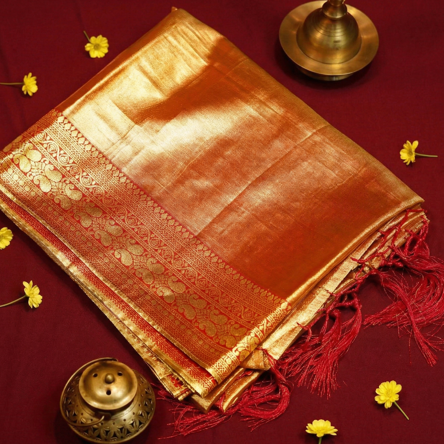 Golden Tissue Silk Saree