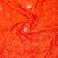 Orange Jacquard Silk Saree