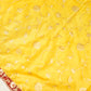 Yellow Gath Bandha Saree