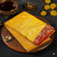 Yellow Gath Bandha Saree