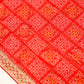 Red Georgette Sequin Saree