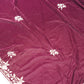 Purple Wine Velvet Saree