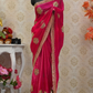 Pink Designer Gold Saree