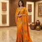 Yellow Designer Floral Saree