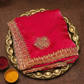 Pink Designer Gold Saree