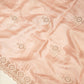 Peach Pink Glass Tissue Silk Saree