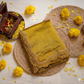 Mustard Yellow Satin Crepe Saree