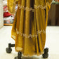 Mustard Yellow Mushroom Silk Saree