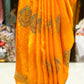 Yellow Designer Floral Saree