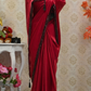 Dark Maroon Sequin Saree