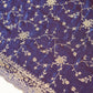 Dark Navy Blue Saree