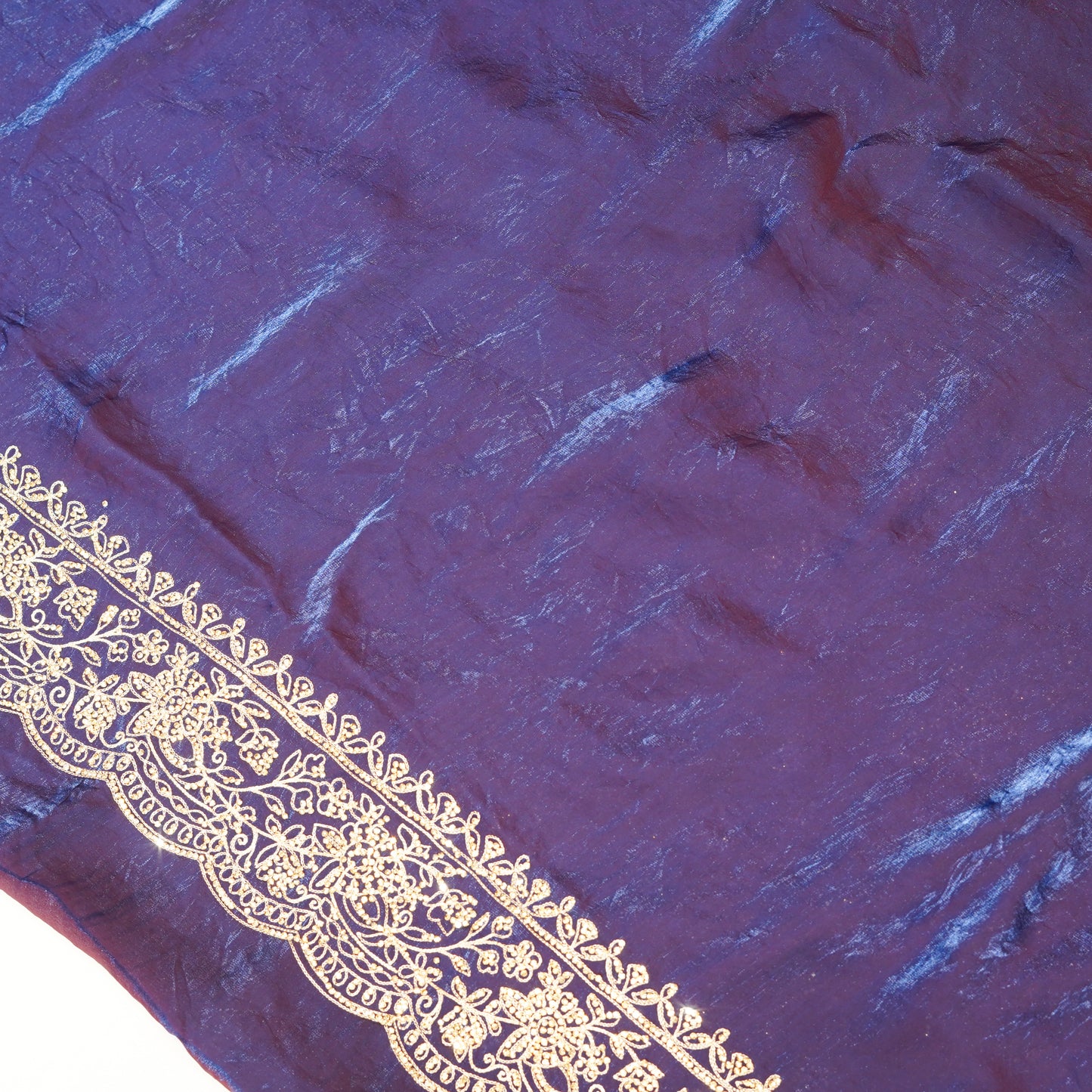 Dark Navy Blue Saree
