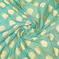 Firozi Chiffon Zari Saree