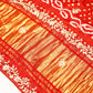 Red Bandhani Print Saree