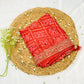 Red Bandhani Ghatchola Saree