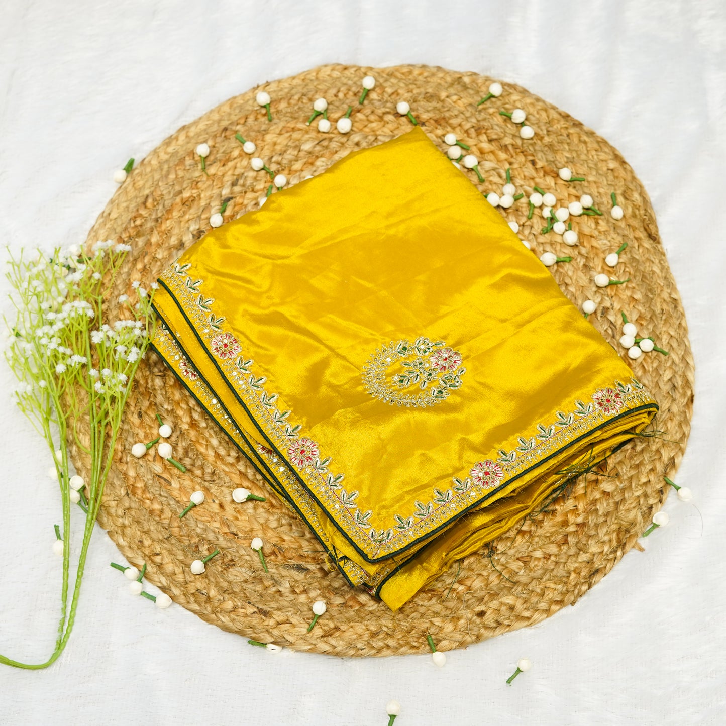 Mustard Yellow Saree