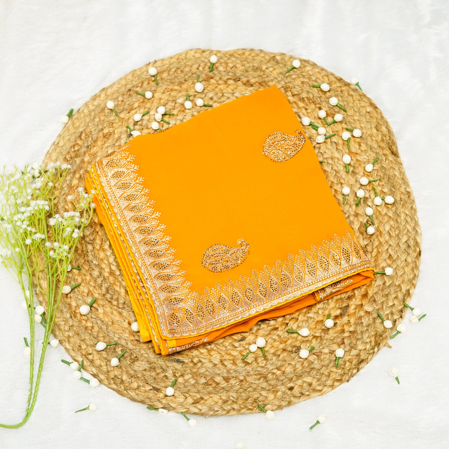 Mustard Yellow Saree