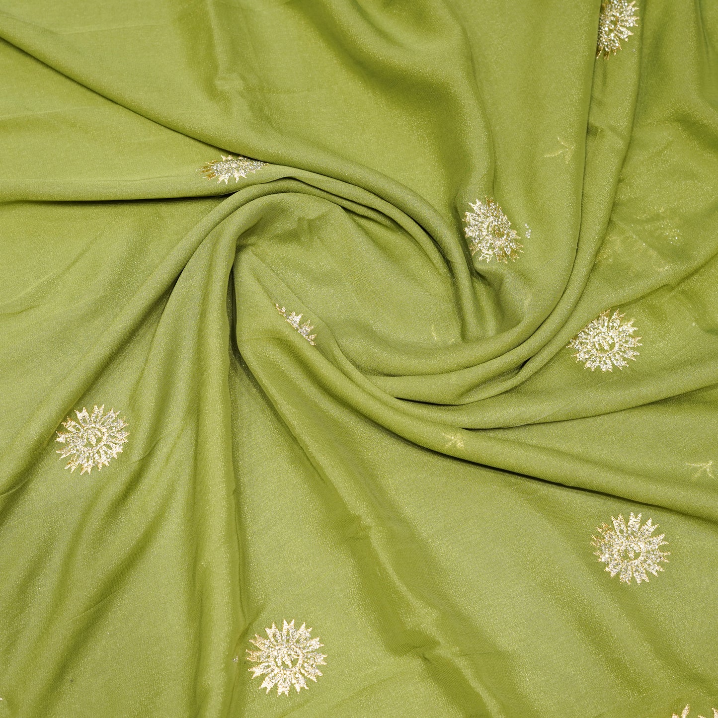 Pista Green Designer Saree