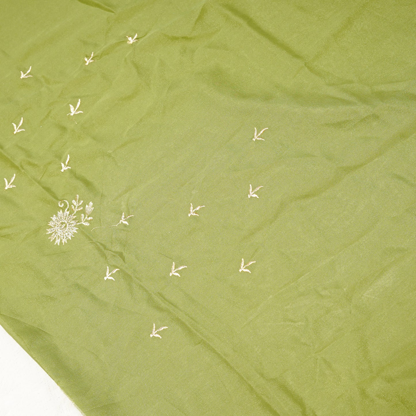 Pista Green Designer Saree