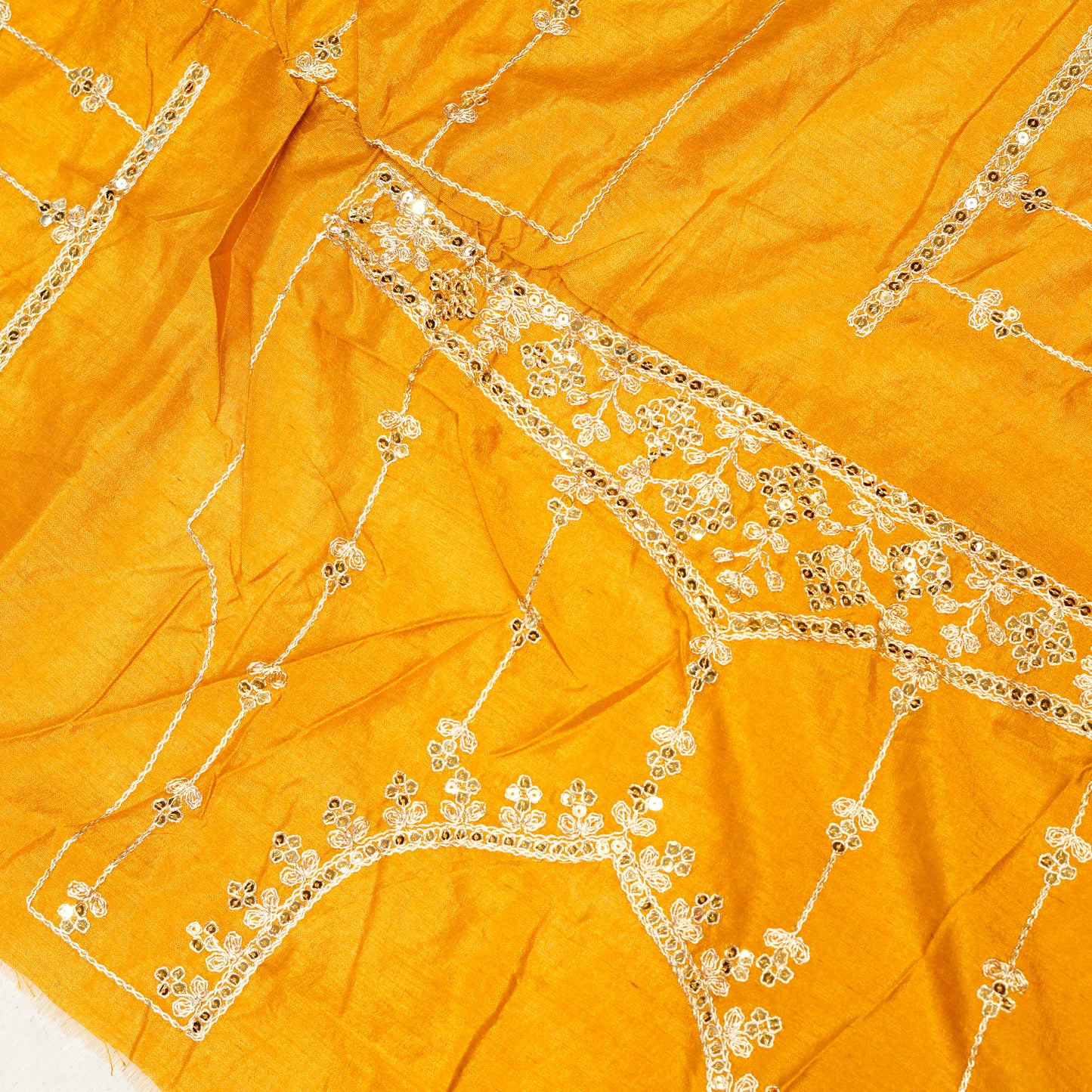 Mustard Yellow Bandhani Saree