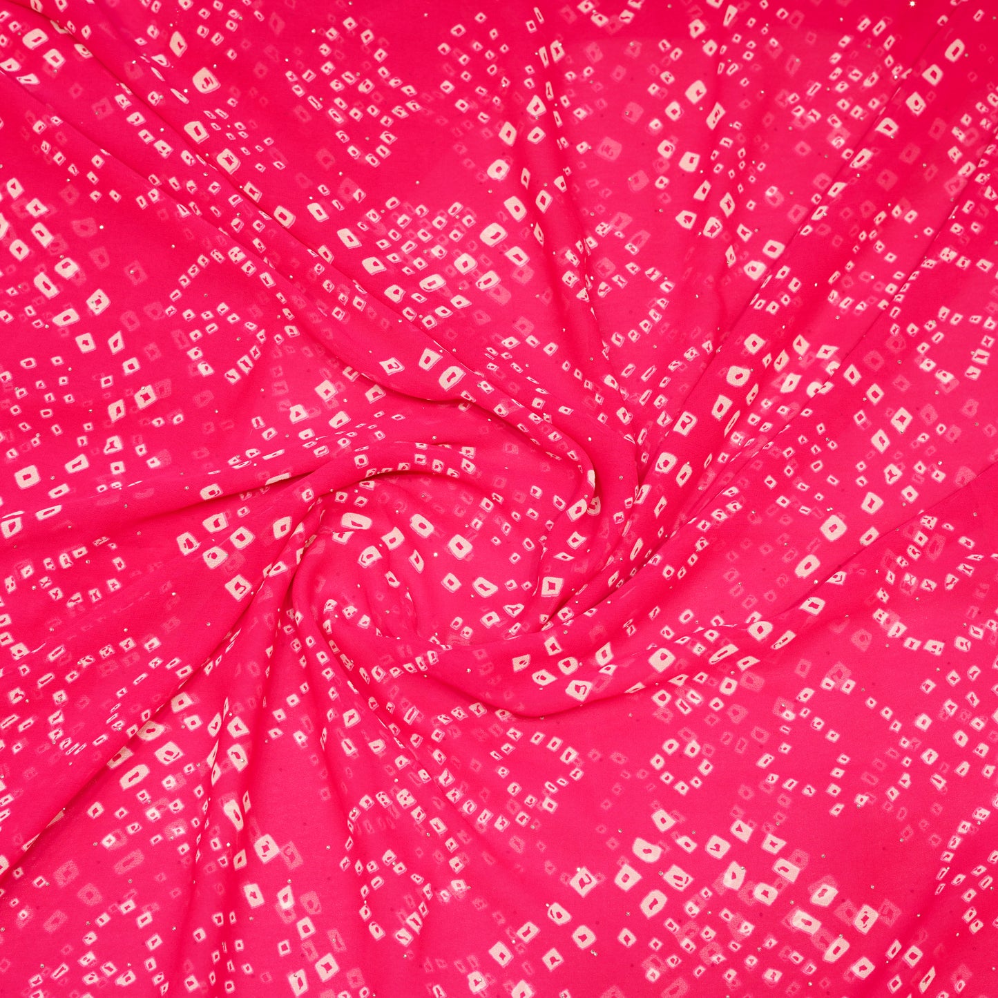 Pink Georgette Bandhani Saree